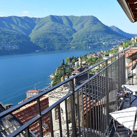 Romantic Home Stone With Amazing View Lake Of Como And Oleandra Laglio Exterior foto