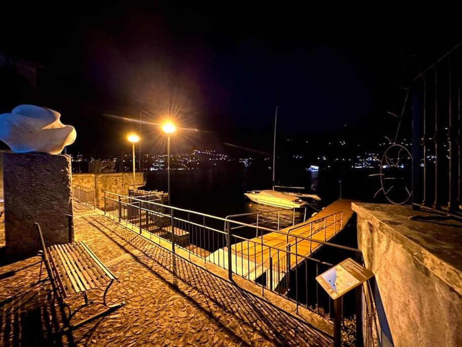 Romantic Home Stone With Amazing View Lake Of Como And Oleandra Laglio Exterior foto