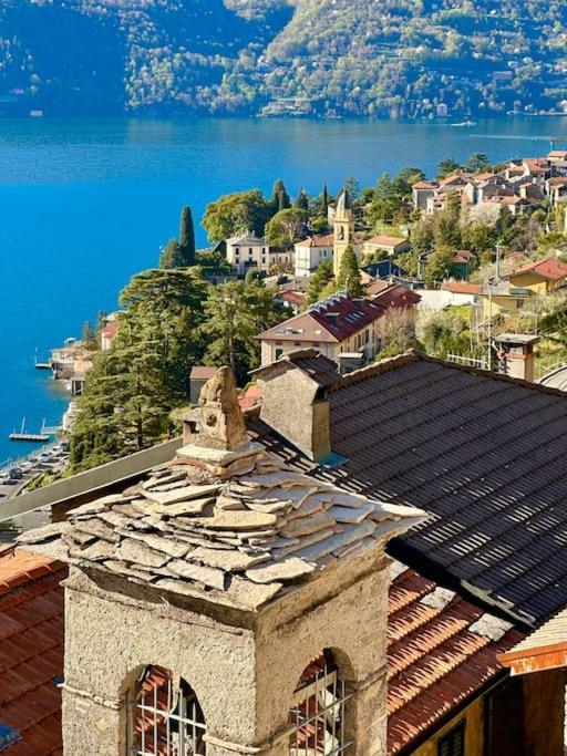 Romantic Home Stone With Amazing View Lake Of Como And Oleandra Laglio Exterior foto