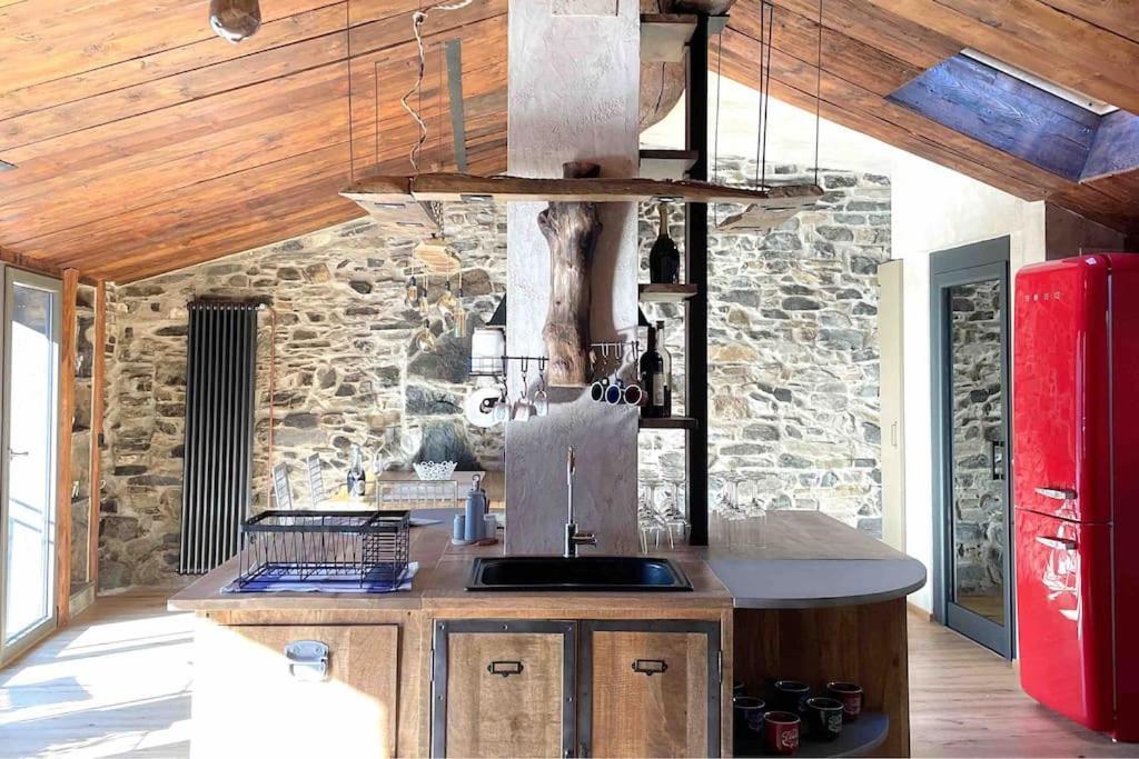 Romantic Home Stone With Amazing View Lake Of Como And Oleandra Laglio Exterior foto